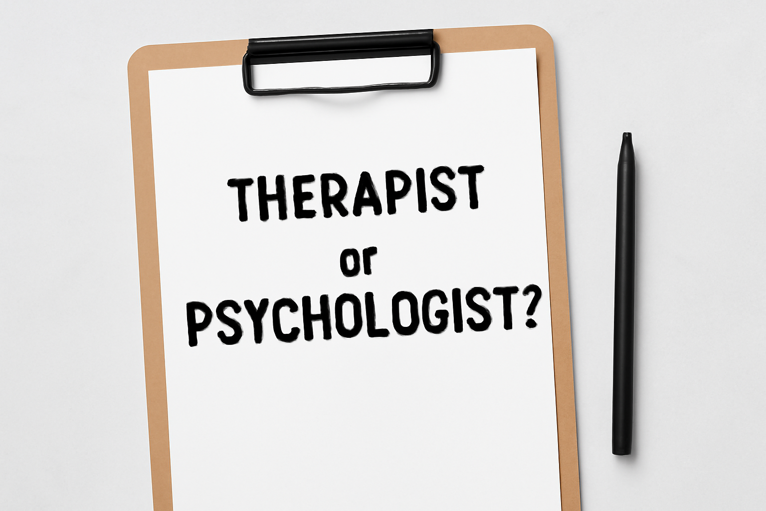 Therapist or psychologist